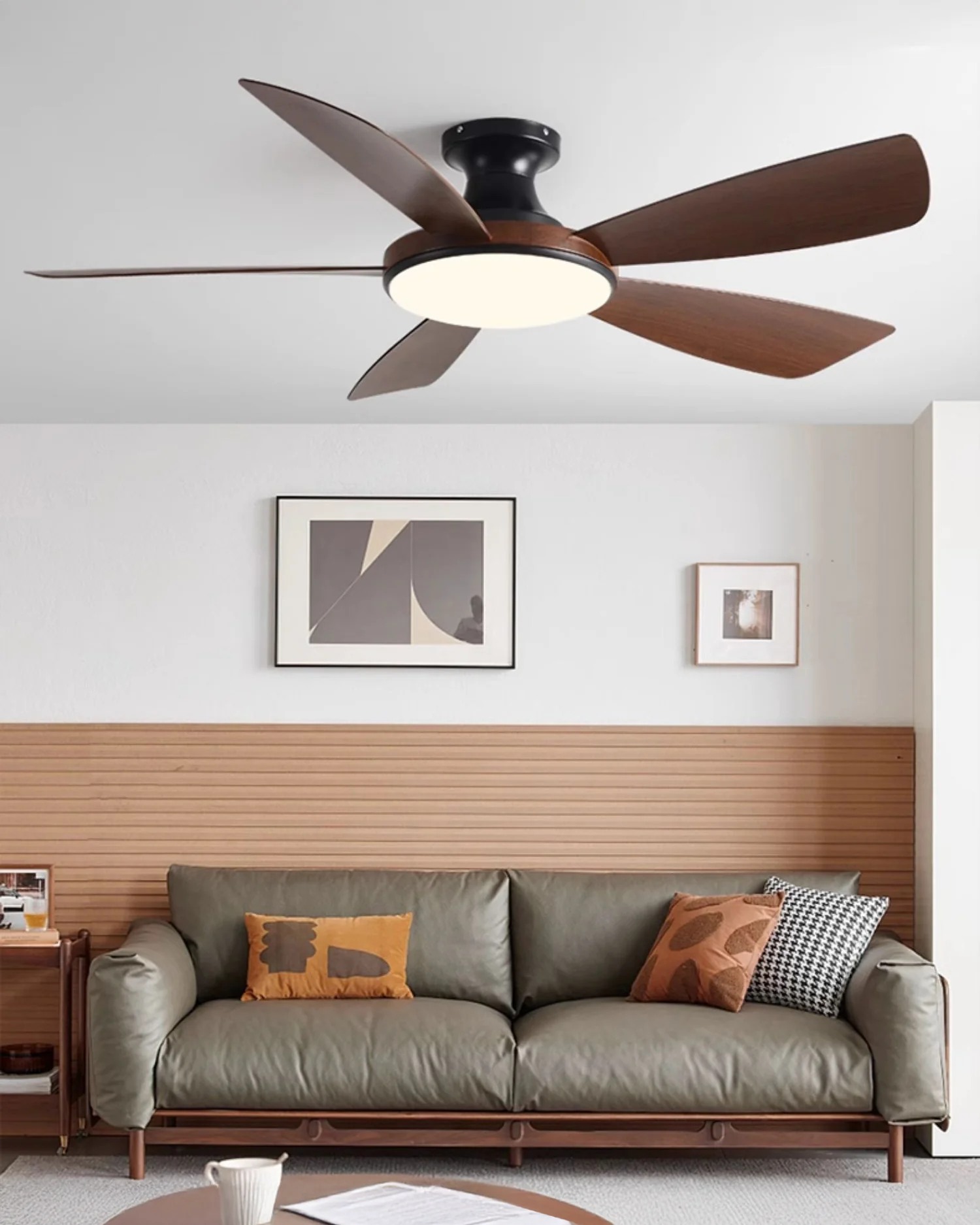 WOMO Modern Low Profile Ceiling Fan Lamp - WM5190 - Image 25