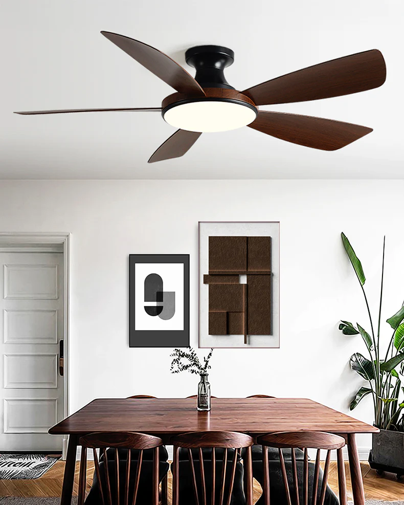 WOMO Modern Low Profile Ceiling Fan Lamp - WM5190 - Image 4