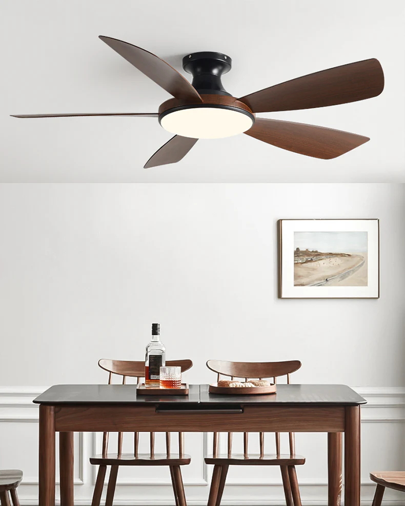 WOMO Modern Low Profile Ceiling Fan Lamp - WM5190 - Image 5