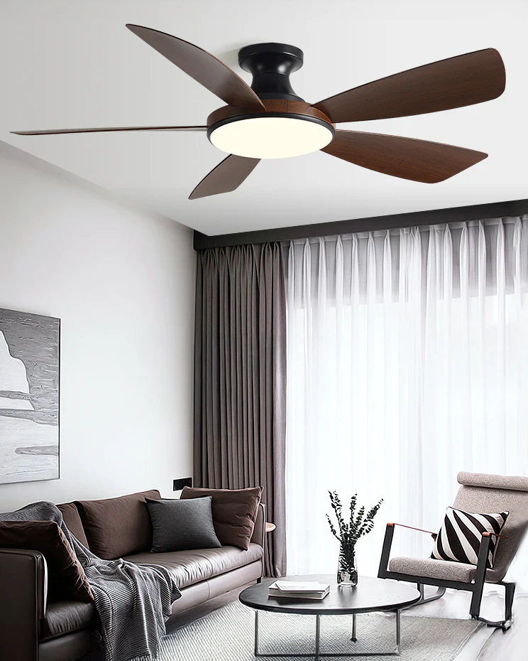 WOMO Modern Low Profile Ceiling Fan Lamp - WM5190 - Image 6