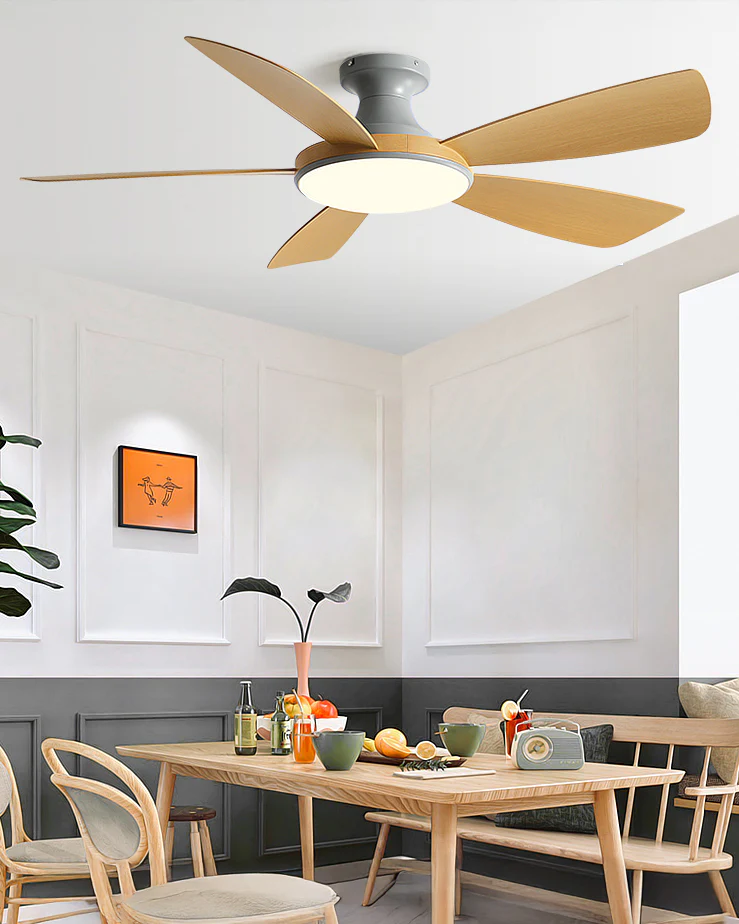 WOMO Modern Low Profile Ceiling Fan Lamp - WM5190 - Image 7