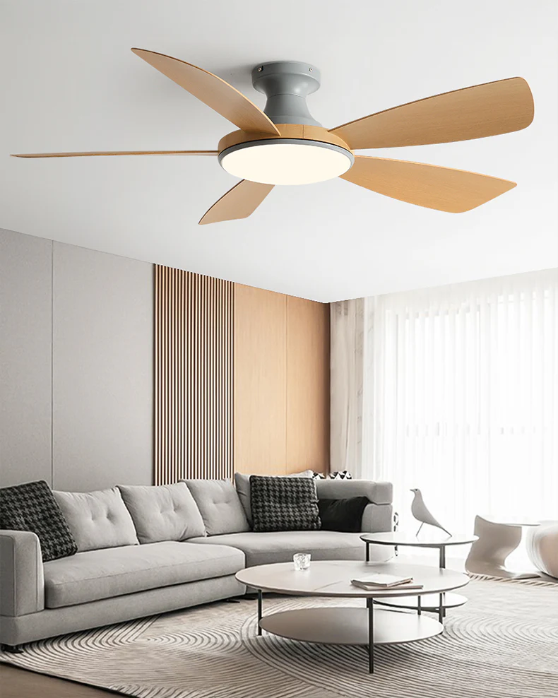 WOMO Modern Low Profile Ceiling Fan Lamp - WM5190 - Image 8