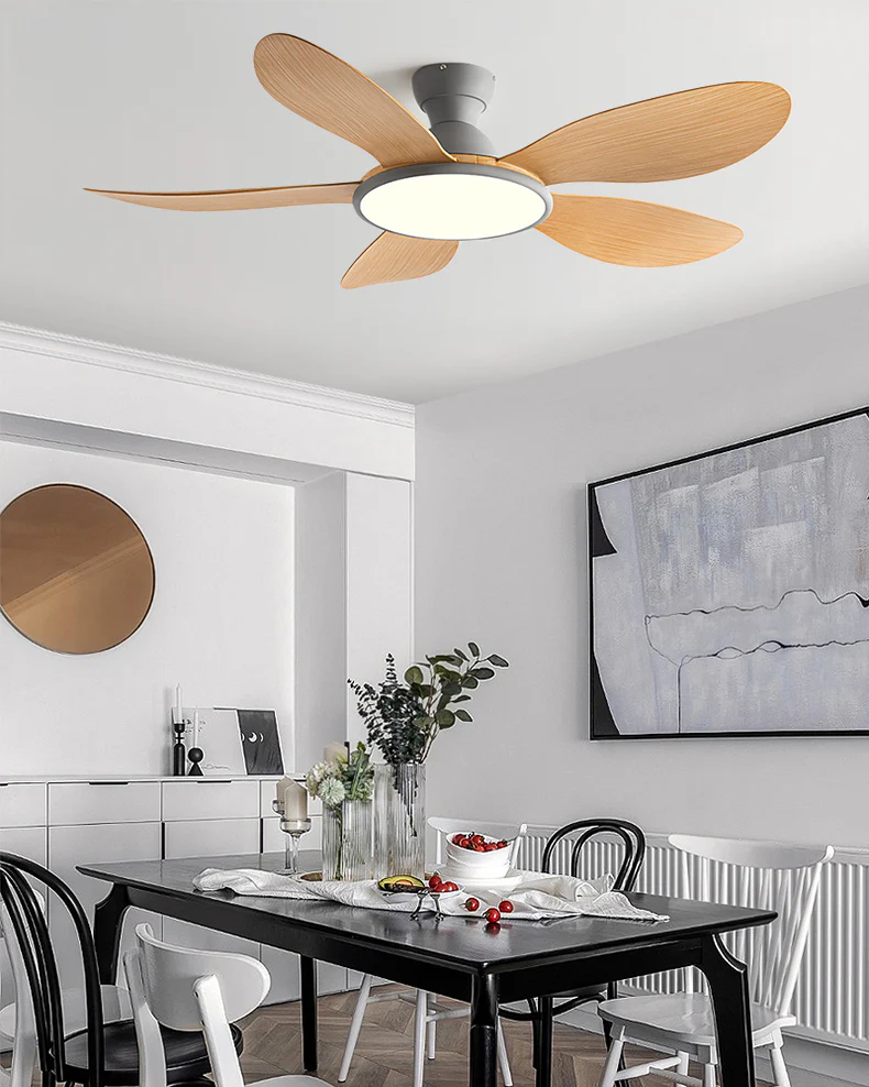 WOMO Low Profile Ceiling Fan with Bright Light - WM5153 - Image 4
