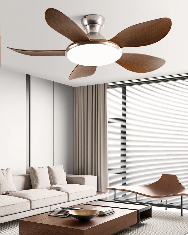 WOMO Low Profile Ceiling Fan with Bright Light - WM5155 - Image 3