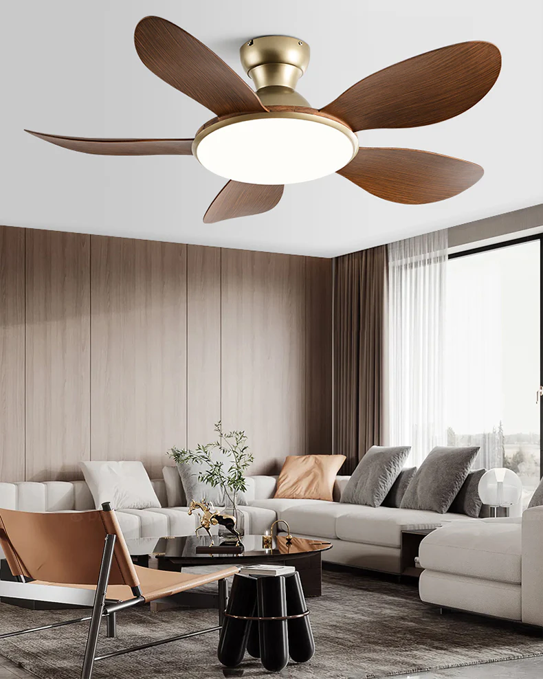 WOMO Low Profile Ceiling Fan with Bright Light - WM5155 - Image 5