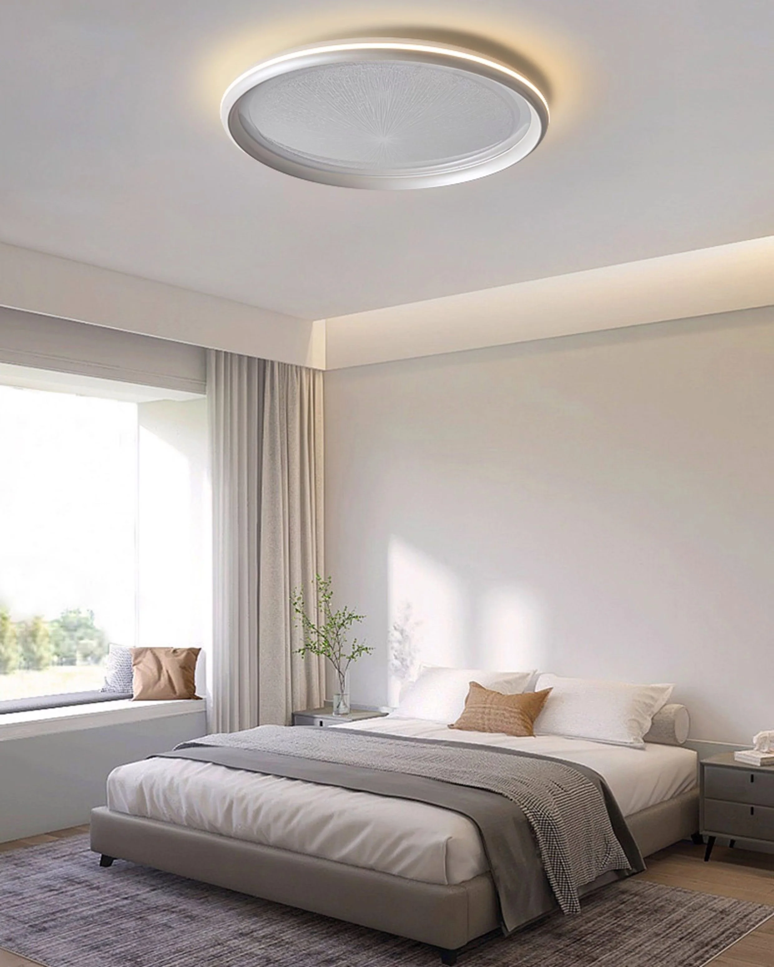 WOMO Low Profile Round Flush Mount Ceiling Light-WM1237 - Image 5