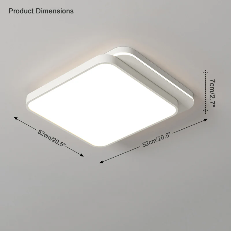 WOMO Round/Square Ceiling Light-WM1044 - Image 9