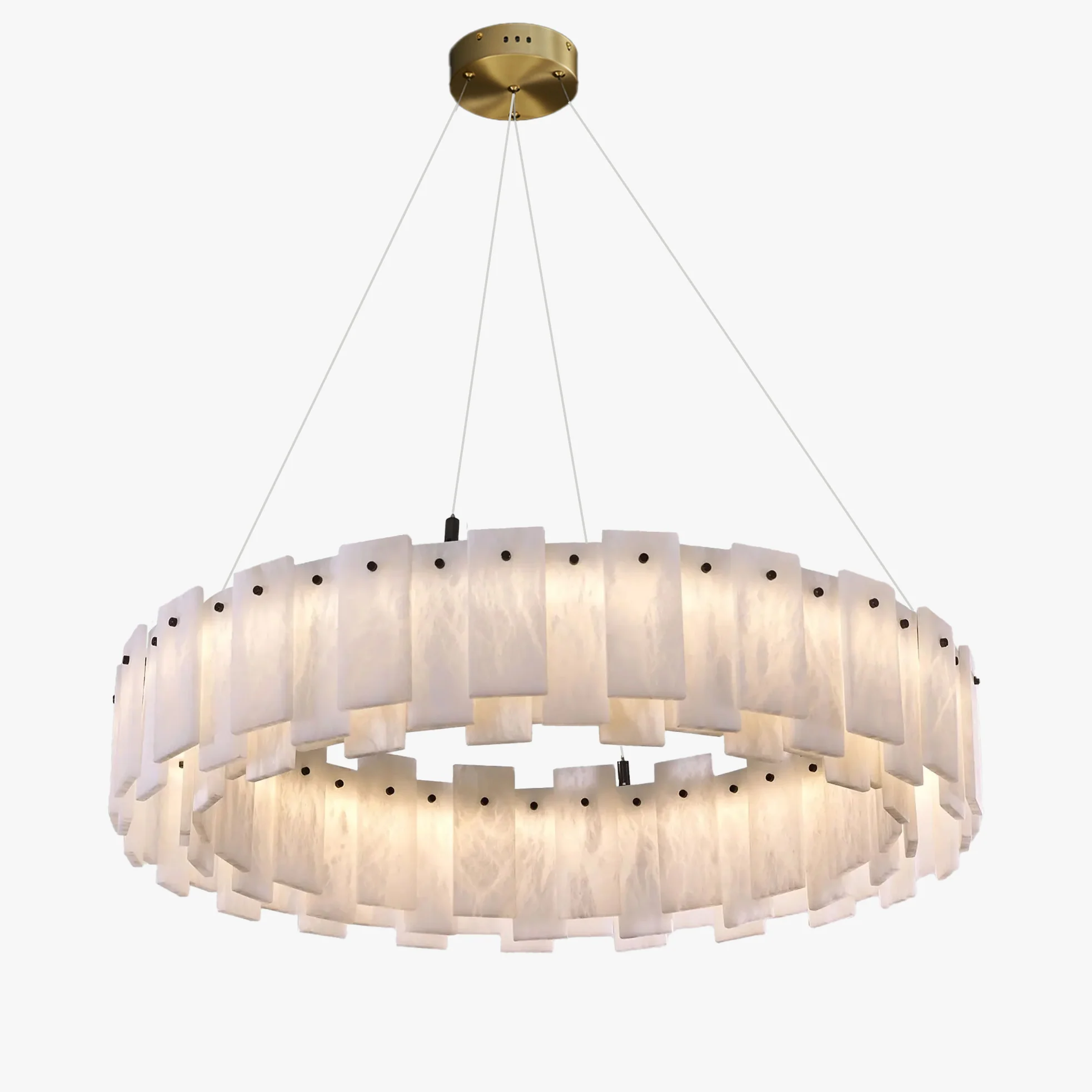 WOMO Luxury Alabaster Round Chandelier-WM2861 - Image 9