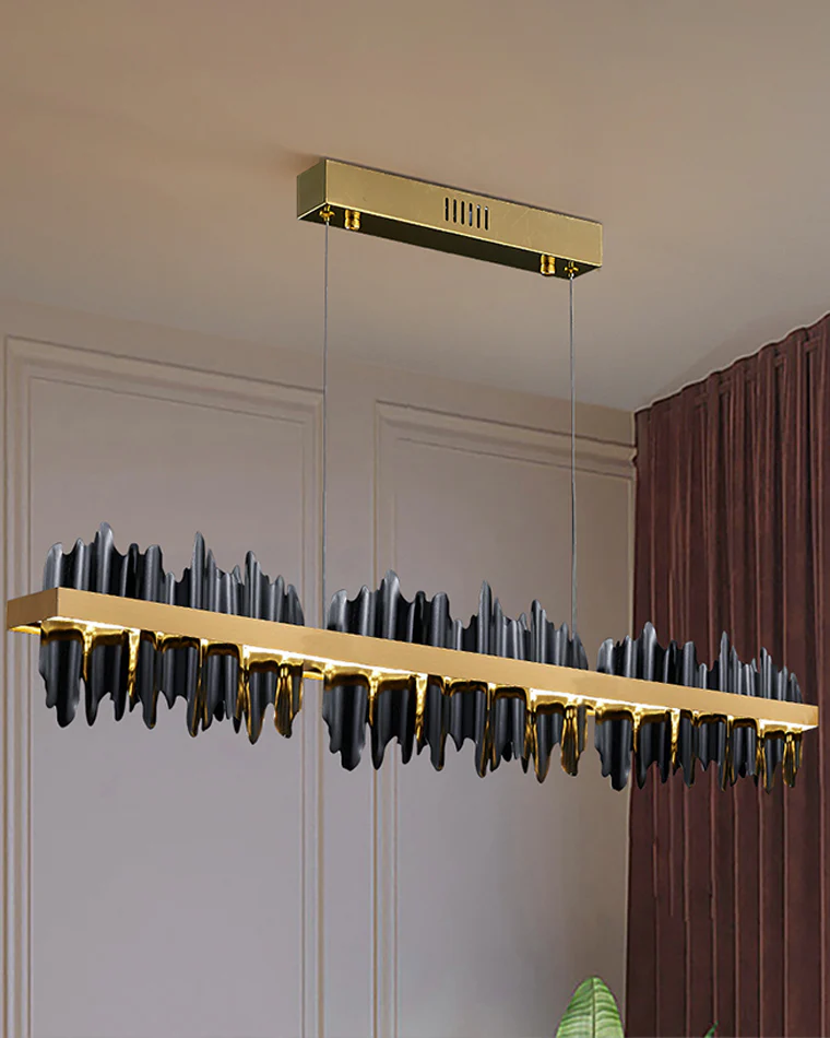 WOMO Iceberg Black Gold Linear Chandelier-WM2184 - Image 19