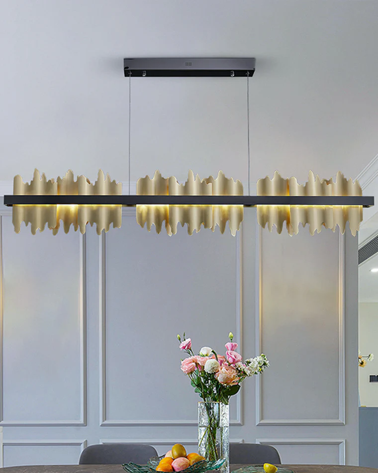 WOMO Iceberg Black Gold Linear Chandelier-WM2184 - Image 20