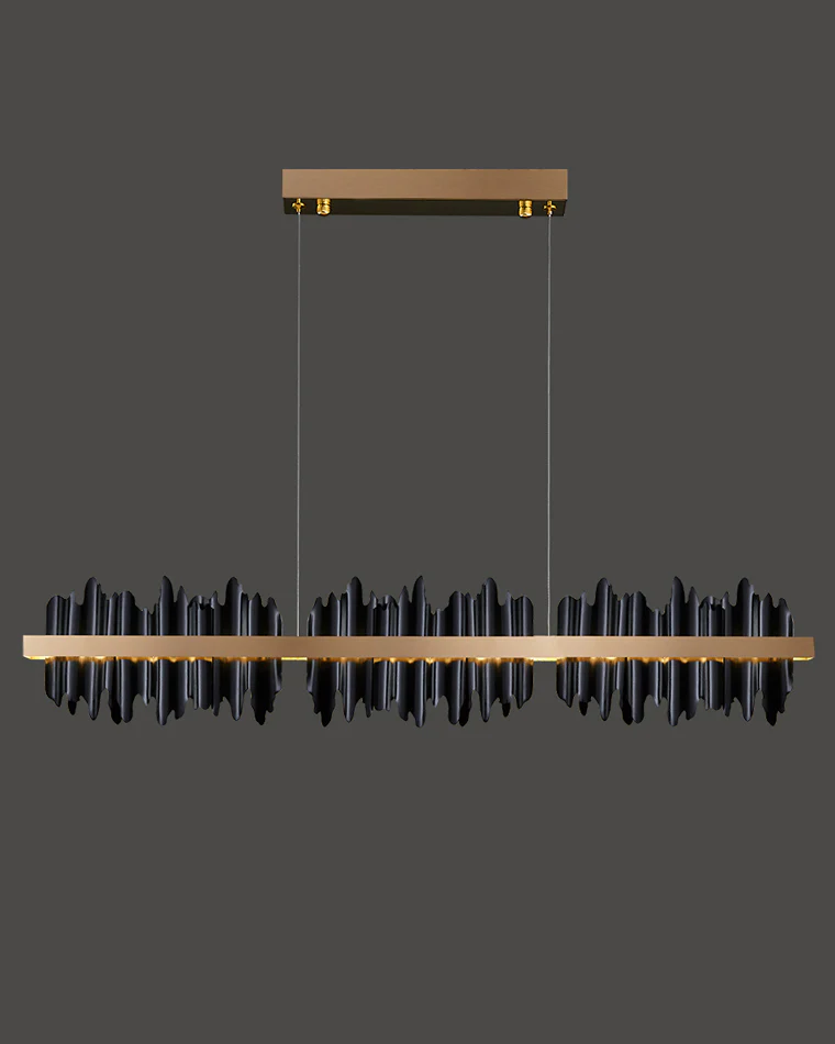 WOMO Iceberg Black Gold Linear Chandelier-WM2184 - Image 28