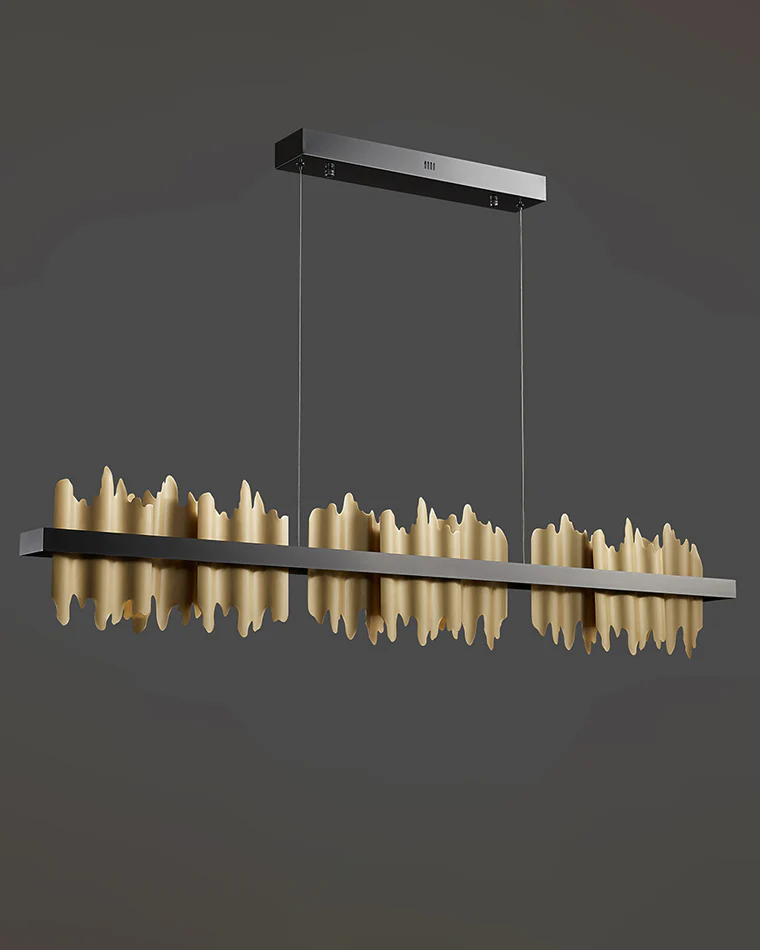 WOMO Iceberg Black Gold Linear Chandelier-WM2184 - Image 30