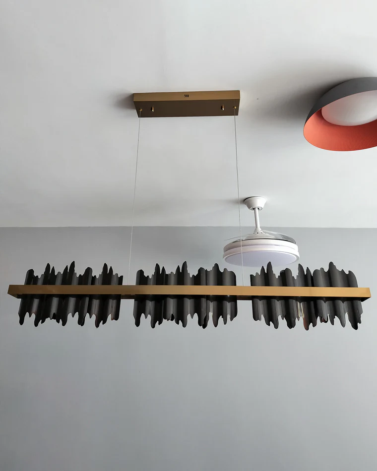 WOMO Iceberg Black Gold Linear Chandelier-WM2184 - Image 6