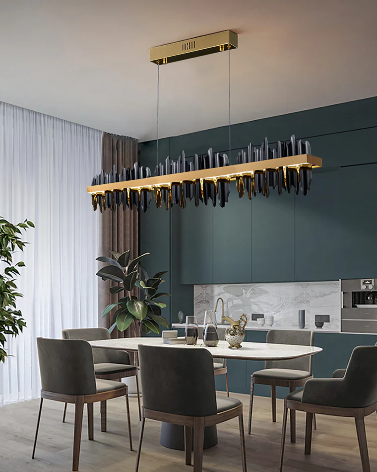 WOMO Iceberg Black Gold Linear Chandelier-WM2184 - Image 8