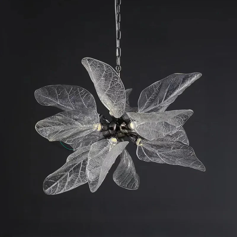 WOMO Luxury Crystal Leaf Chandelier-WM3010 - Image 12