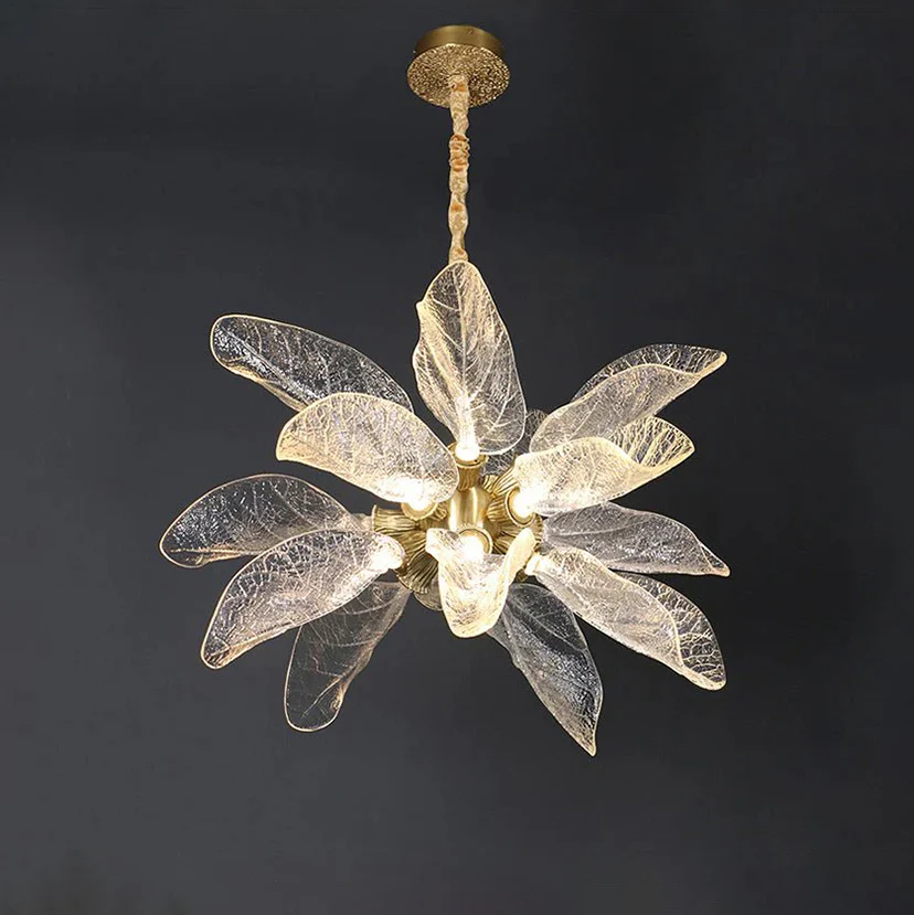 WOMO Luxury Crystal Leaf Chandelier-WM3010 - Image 14