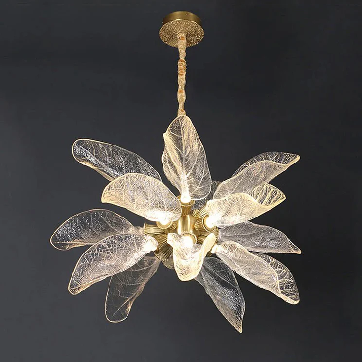 WOMO Luxury Crystal Leaf Chandelier-WM3010 - Image 16