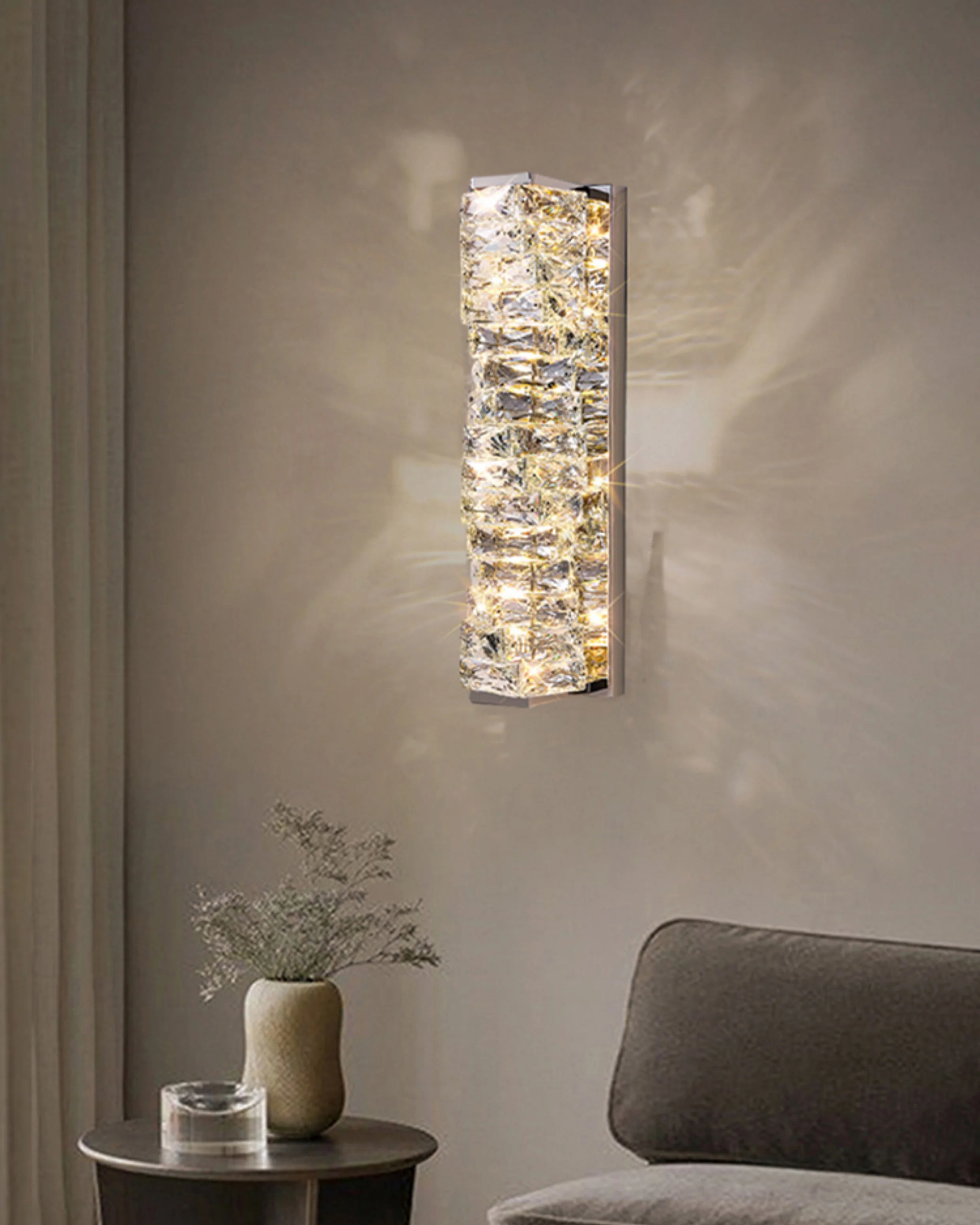 WOMO Luxury Crystal Wall Sconce-WM6138 - Image 13