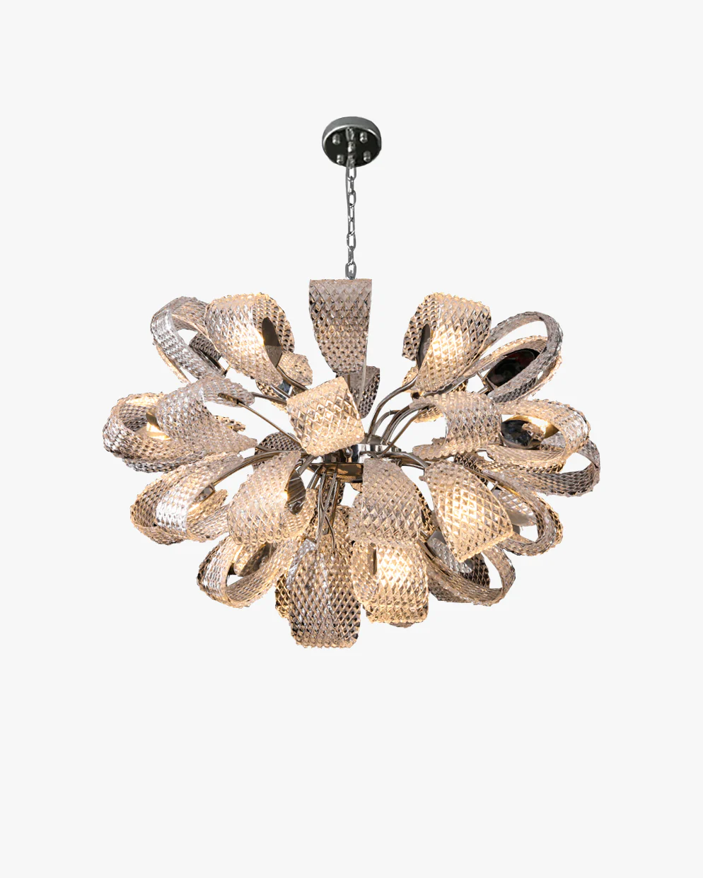 WOMO Luxury Glass Flower Chandelier-WM2995