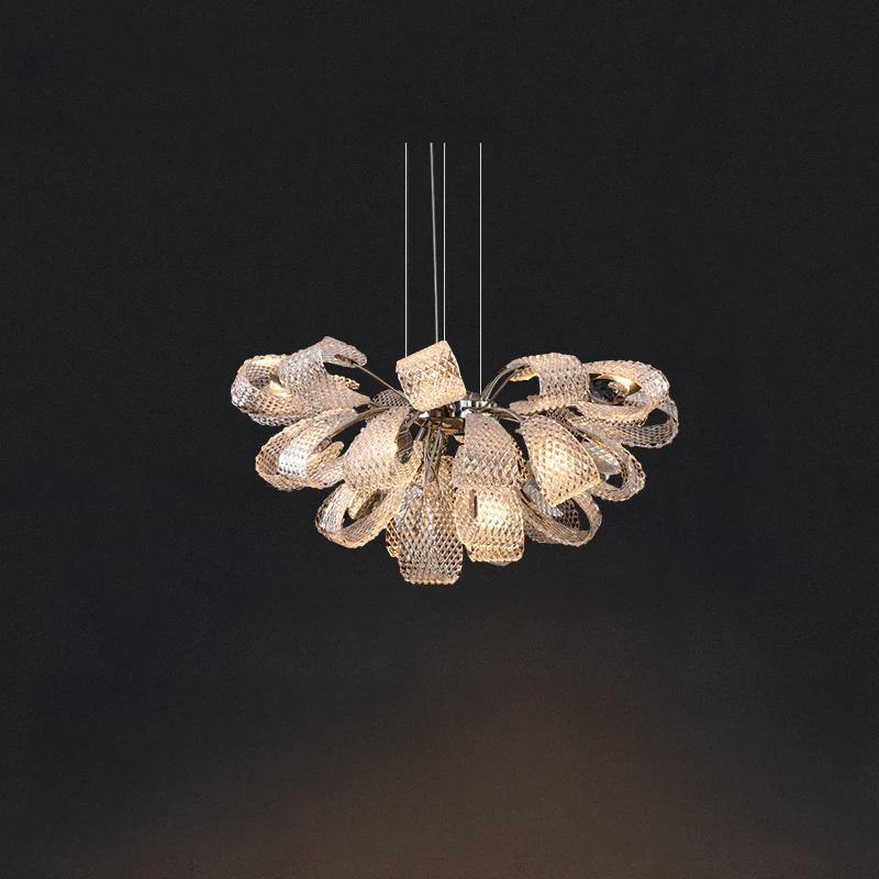 WOMO Luxury Glass Flower Chandelier-WM2995 - Image 11
