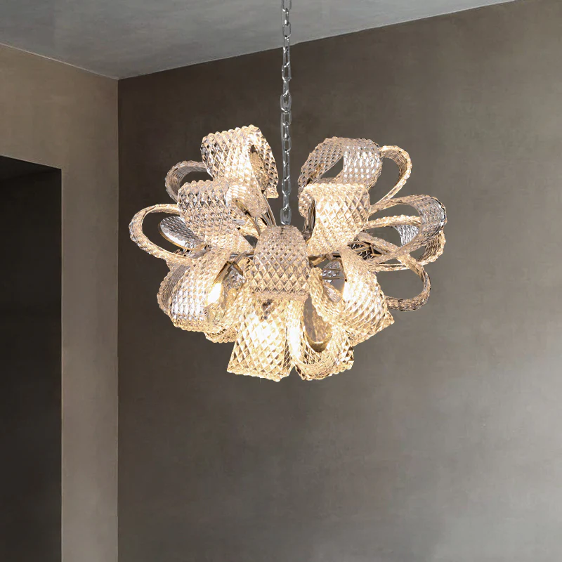 WOMO Luxury Glass Flower Chandelier-WM2995 - Image 6