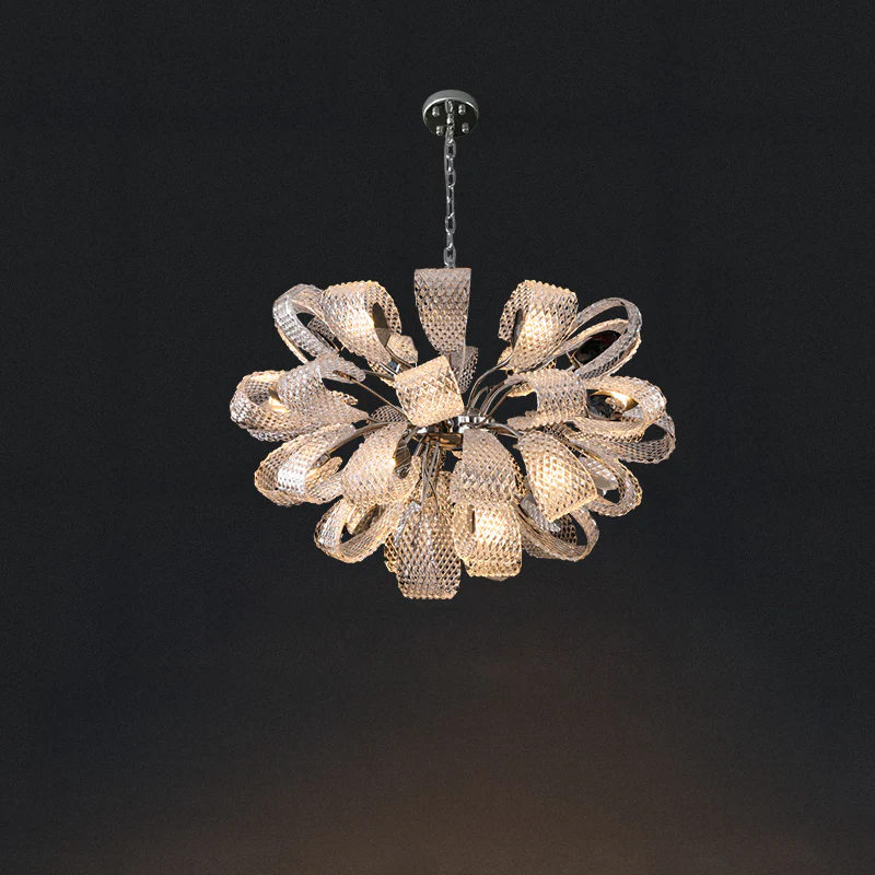 WOMO Luxury Glass Flower Chandelier-WM2995 - Image 8