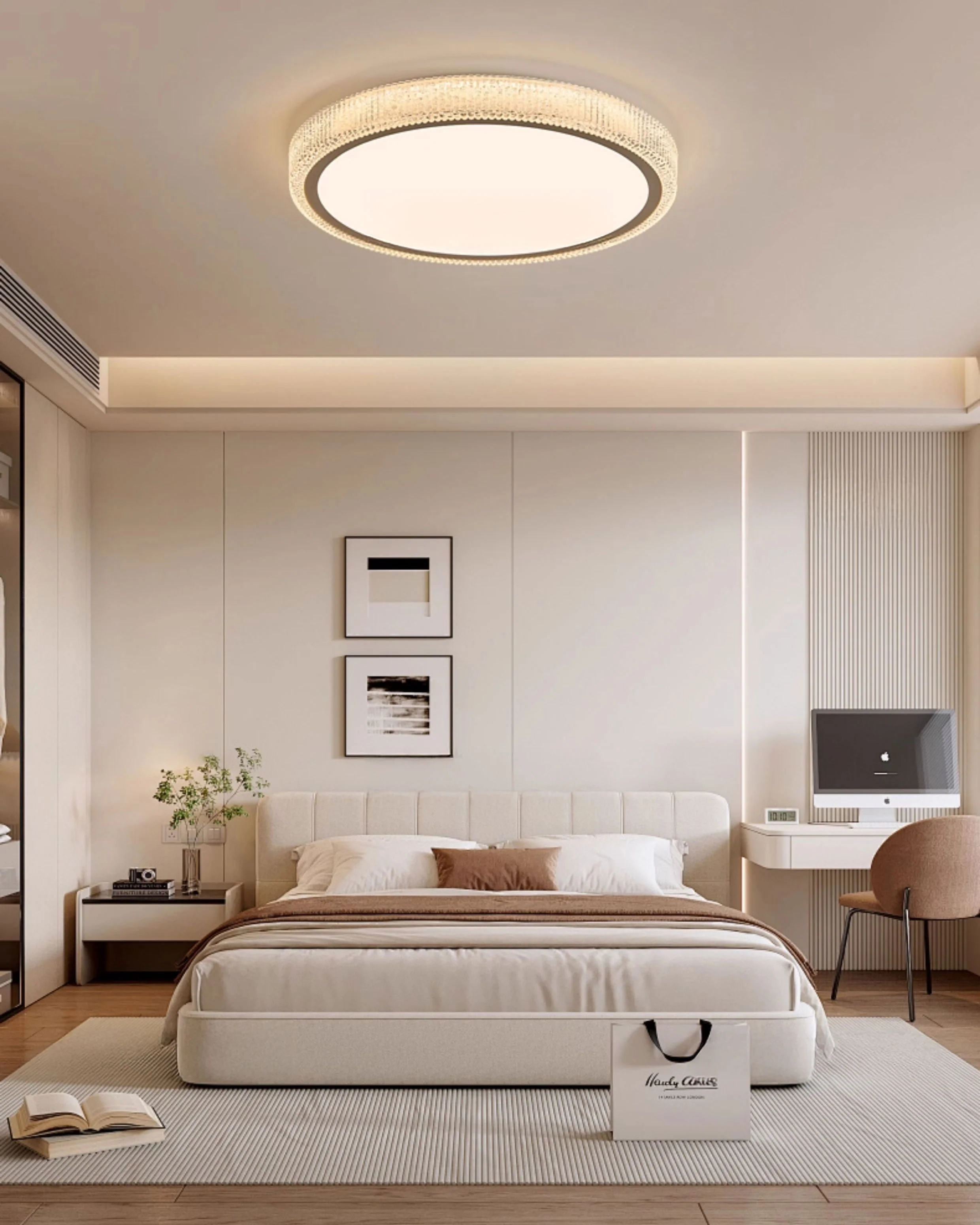WOMO Luxury Round Flush Mount Ceiling Light-WM1236 - Image 2