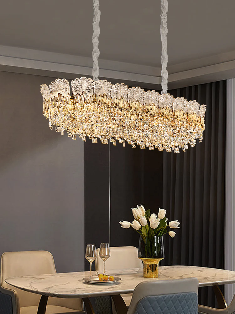 WOMO Luxury Round/Oval Crystal Chandelier-WM3031 - Image 3