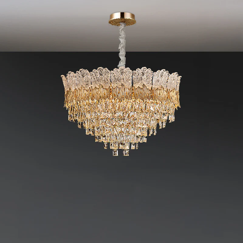 WOMO Luxury Round/Oval Crystal Chandelier-WM3031 - Image 7