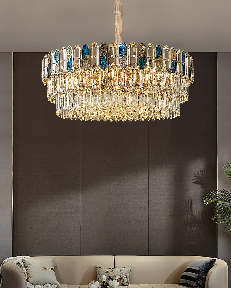 WOMO Luxury Shell Crystal Chandelier-WM3027 - Image 3