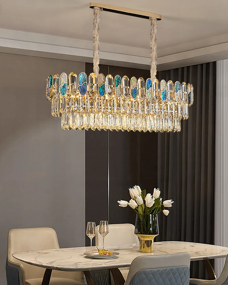 WOMO Luxury Shell Crystal Chandelier-WM3027 - Image 4