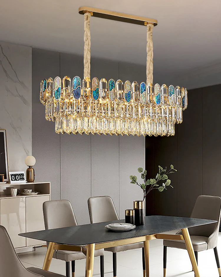 WOMO Luxury Shell Crystal Chandelier-WM3027 - Image 7