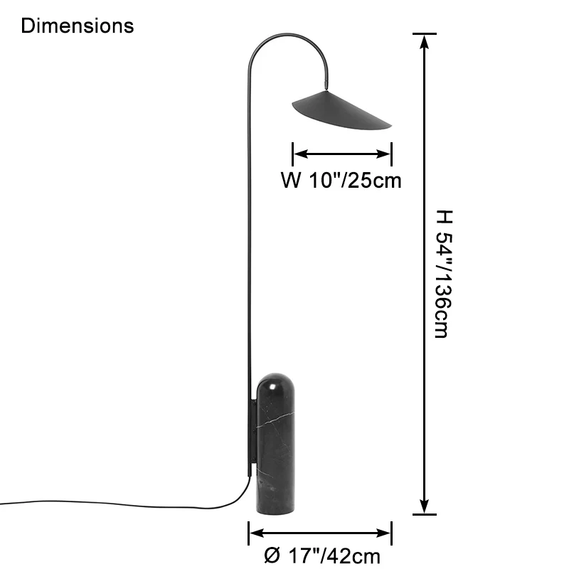 WOMO Marble Adjustable Floor Lamp-WM7098 - Image 10