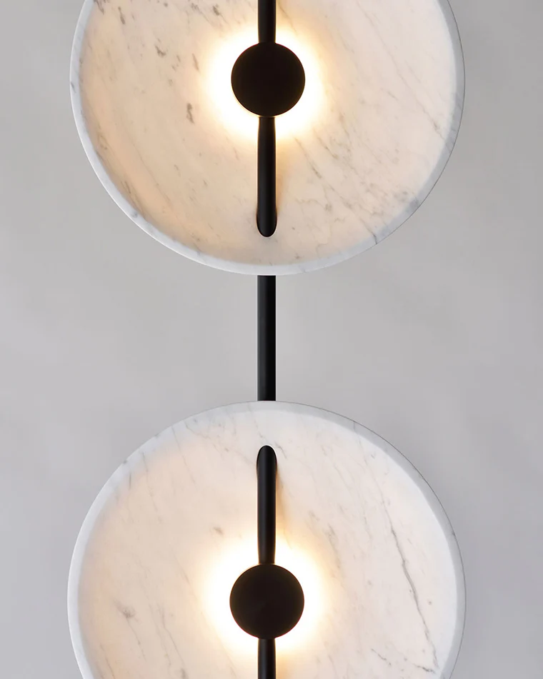 WOMO 2-bulb Marble Floor Lamp-WM7032 - Image 32