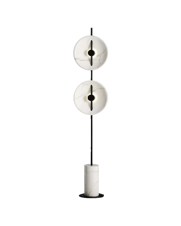 WOMO 2-bulb Marble Floor Lamp-WM7032 - Image 37