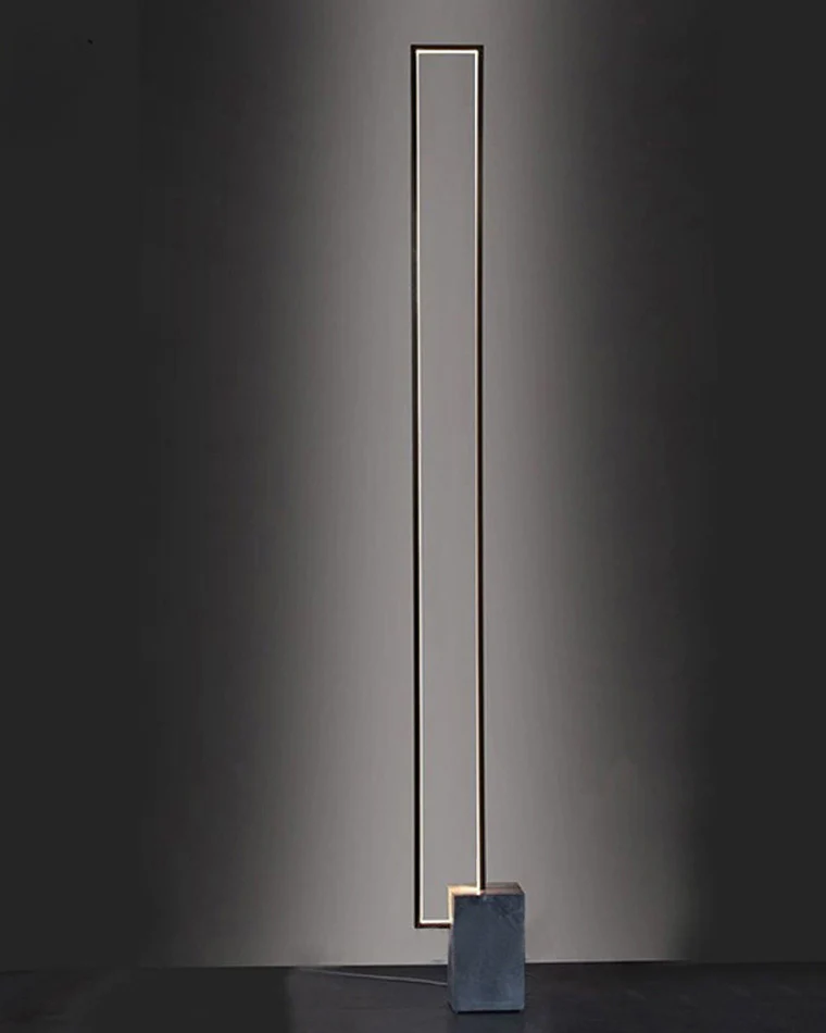 WOMO Rectangular LED Marble Floor Lamp-WM7039 - Image 3