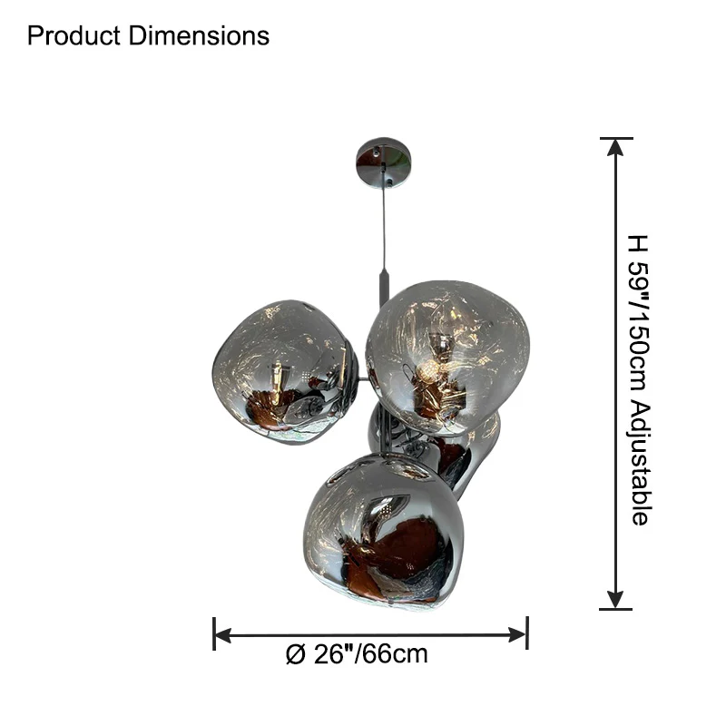 WOMO Melt hanging Lava Chandelier-WM2685 - Image 25