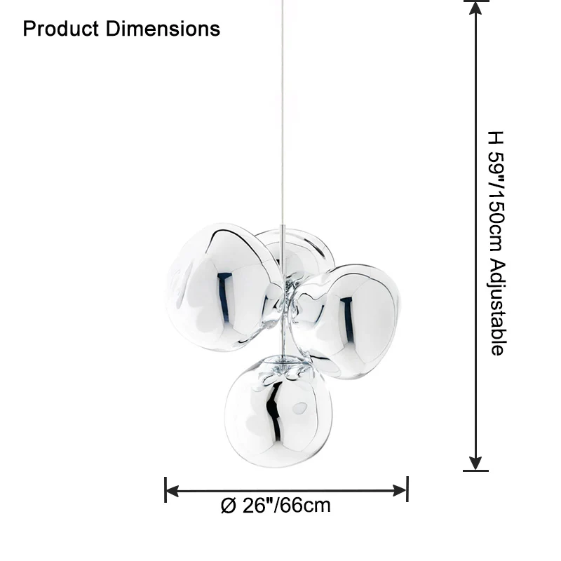 WOMO Melt hanging Lava Chandelier-WM2685 - Image 27