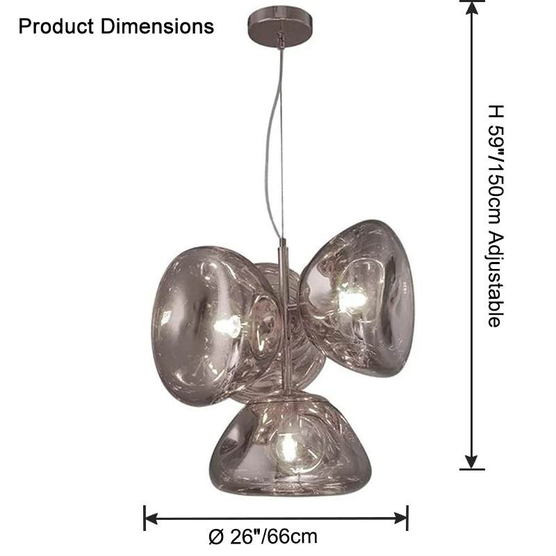WOMO Melt Hanging Lava Chandelier-WM2686 - Image 11