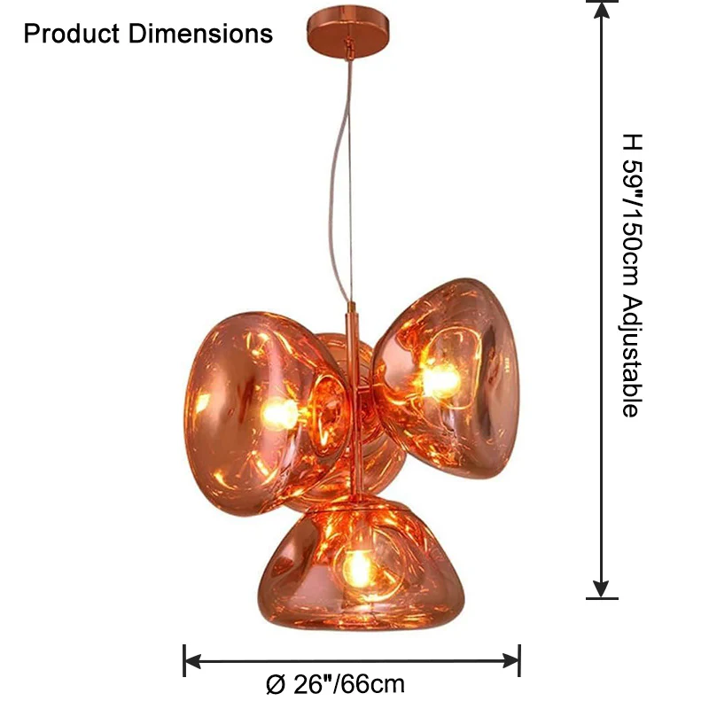 WOMO Melt Hanging Lava Chandelier-WM2686 - Image 9