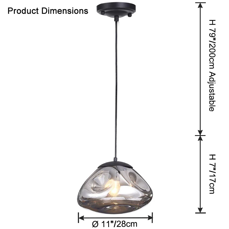 WOMO Melt Hanging Lava Pendant Light-WM2684 - Image 14