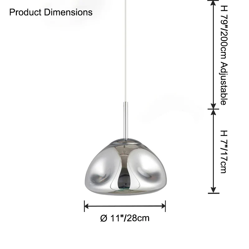 WOMO Melt Hanging Lava Pendant Light-WM2684 - Image 16