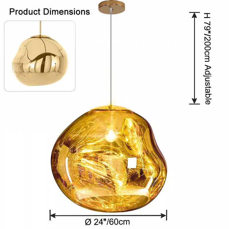 WOMO Melt Hanging Lava Large Pendant Light-WM2690 - Image 27