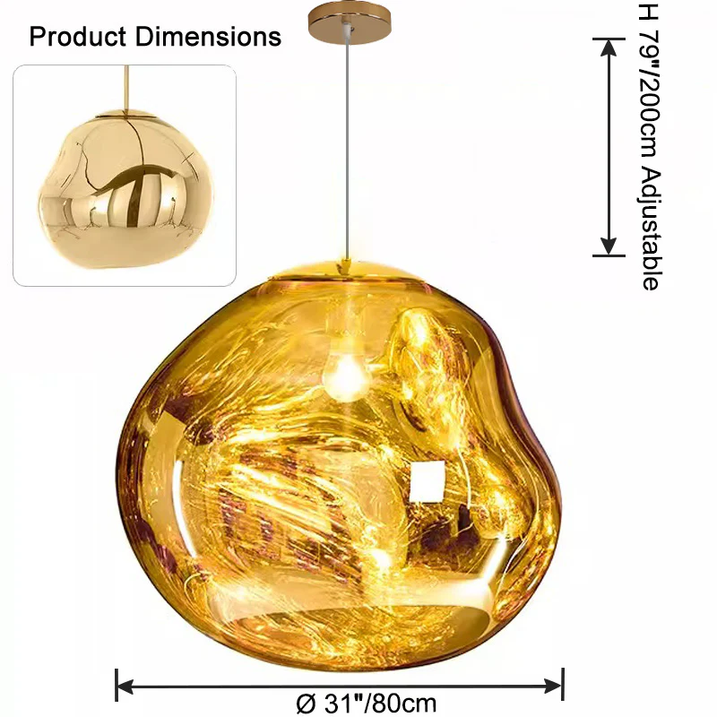 WOMO Melt Hanging Lava Large Pendant Light-WM2690 - Image 29