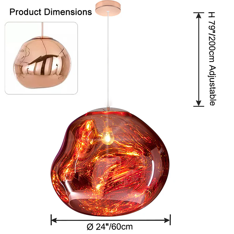WOMO Melt Hanging Lava Large Pendant Light-WM2690 - Image 31
