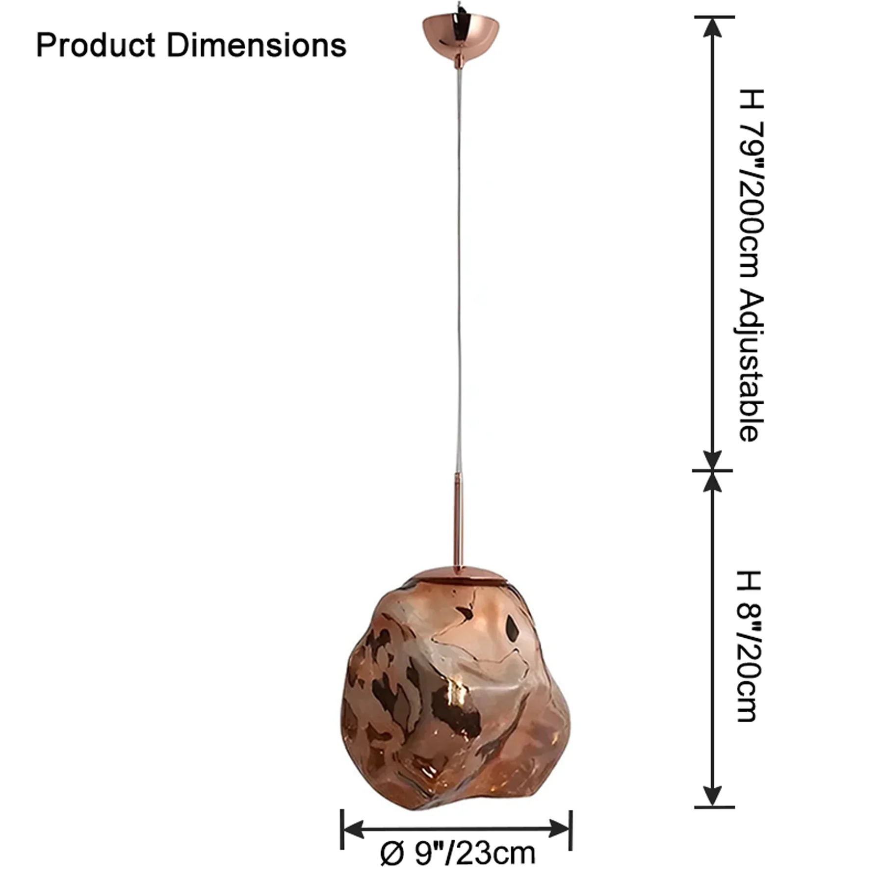 WOMO Melt Hanging Lava Pendant Light-WM2693 - Image 16