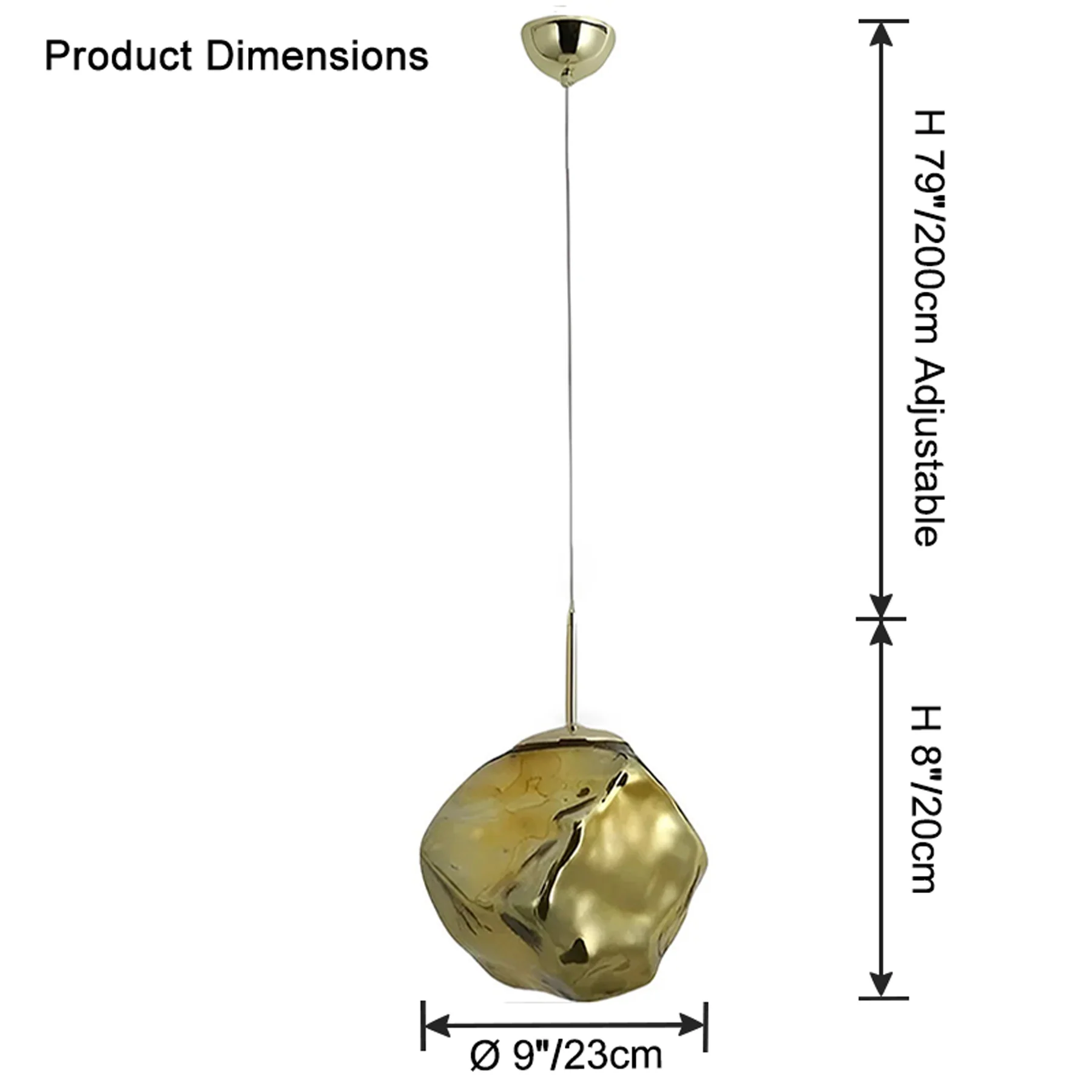 WOMO Melt Hanging Lava Pendant Light-WM2693 - Image 18