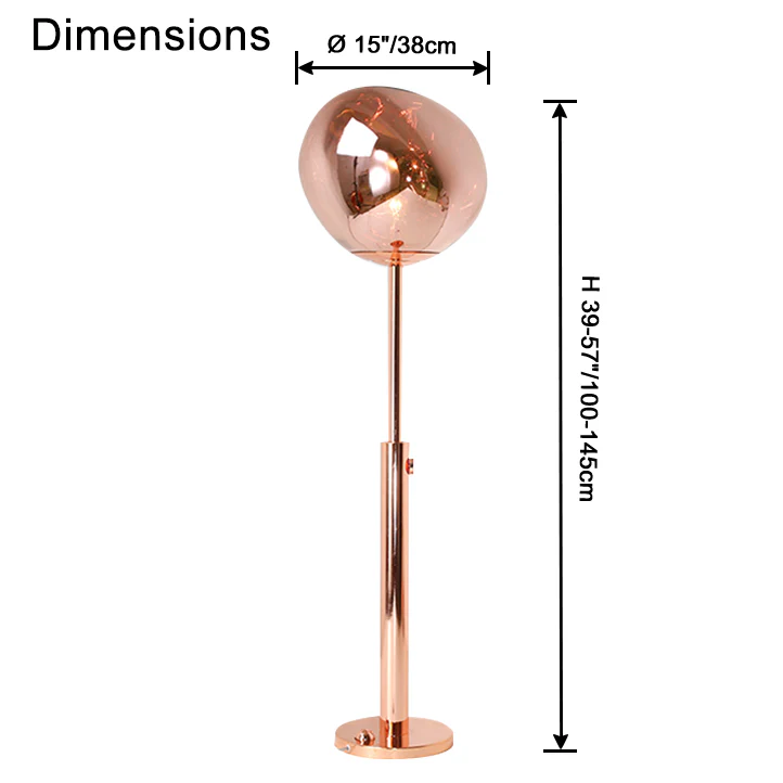 WOMO Melt Lava Telescoping Floor Lamp-WM7124 - Image 12