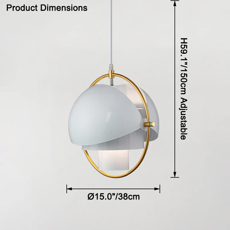 WOMO Adjustable Metal Globe Pendant Light-WM2564 - Image 32