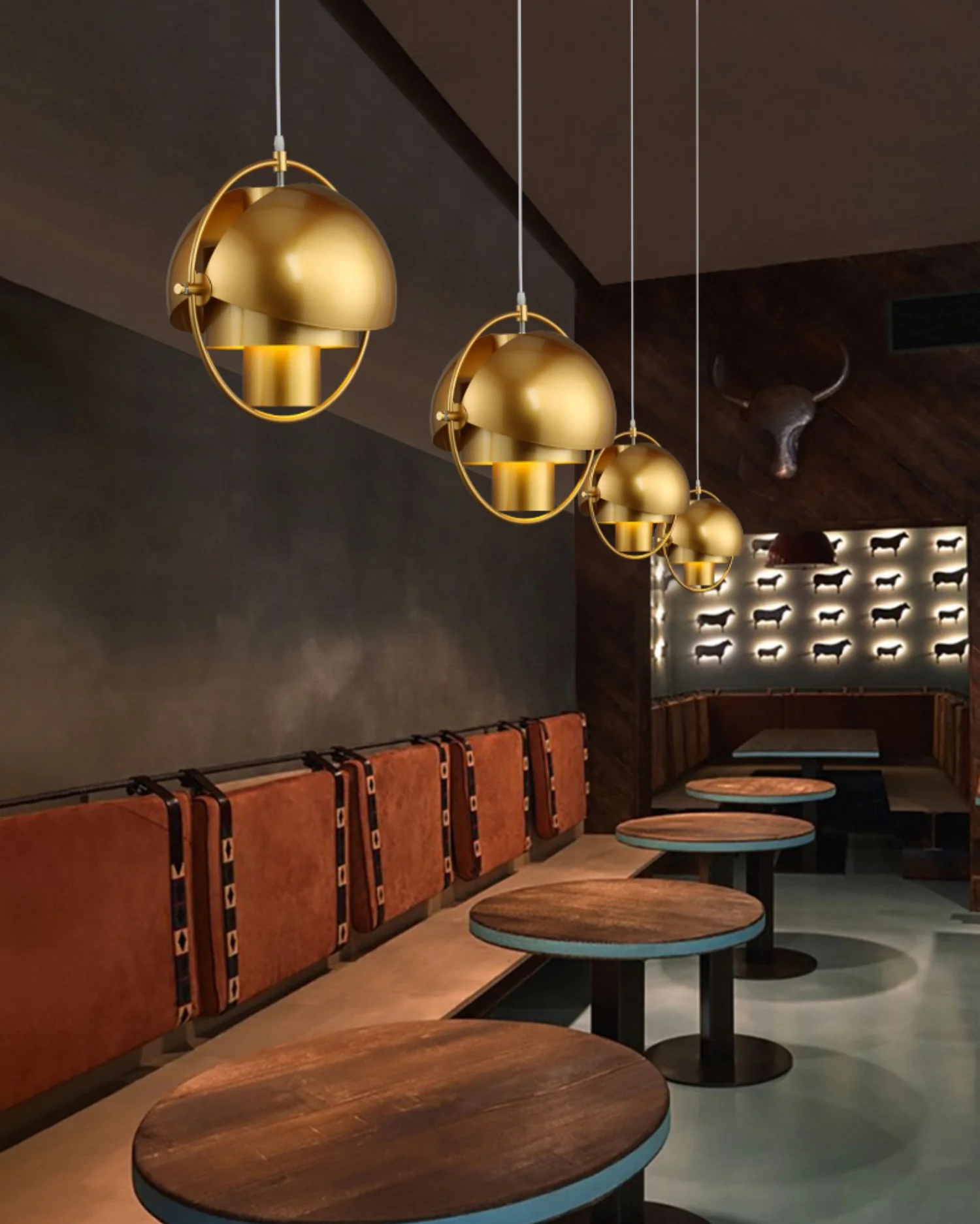 WOMO Adjustable Metal Globe Pendant Light-WM2564 - Image 5